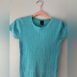 Gap Cable Knit Short Sleeve Sweater